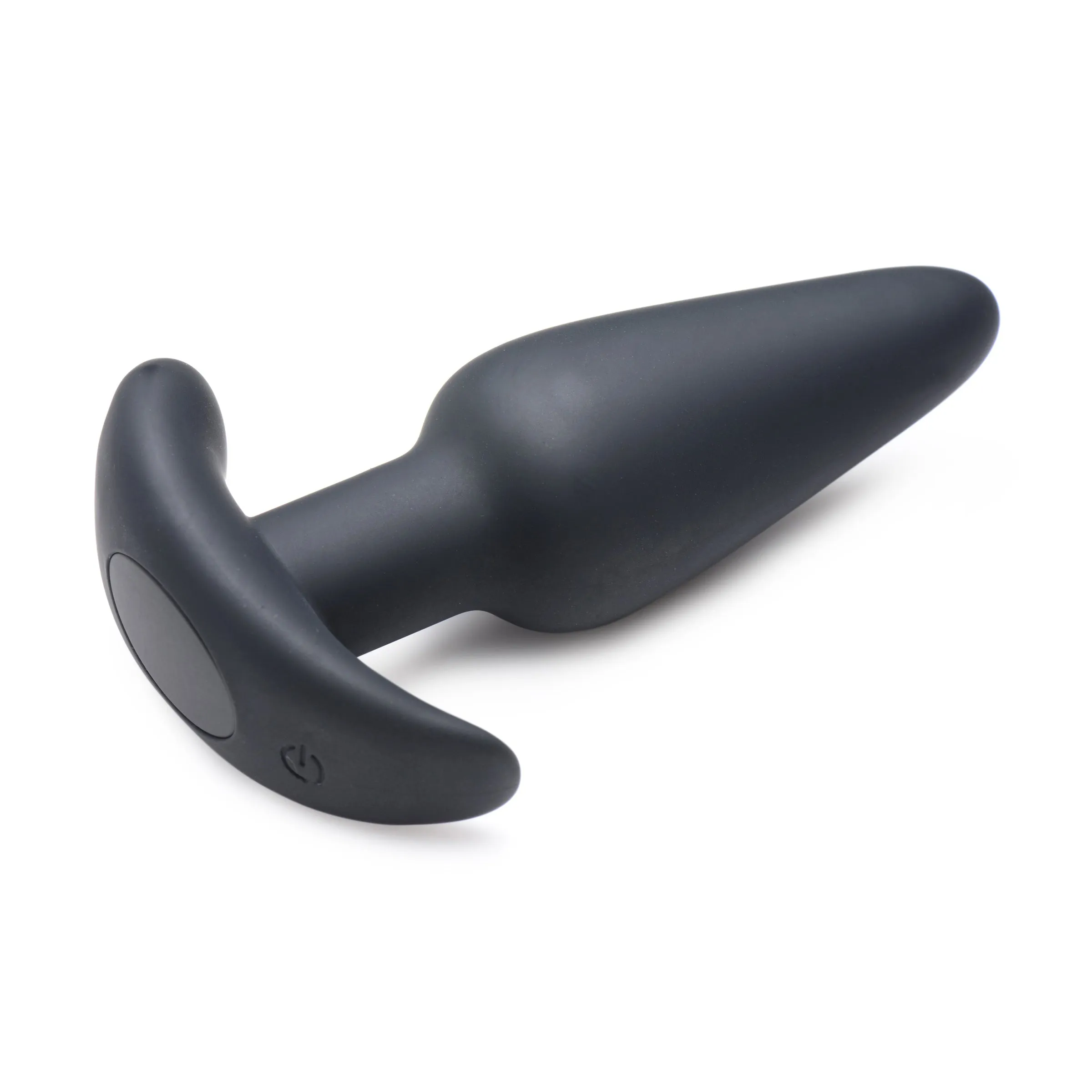 21X Remote Control Vibrating Silicone Butt Plug - Black