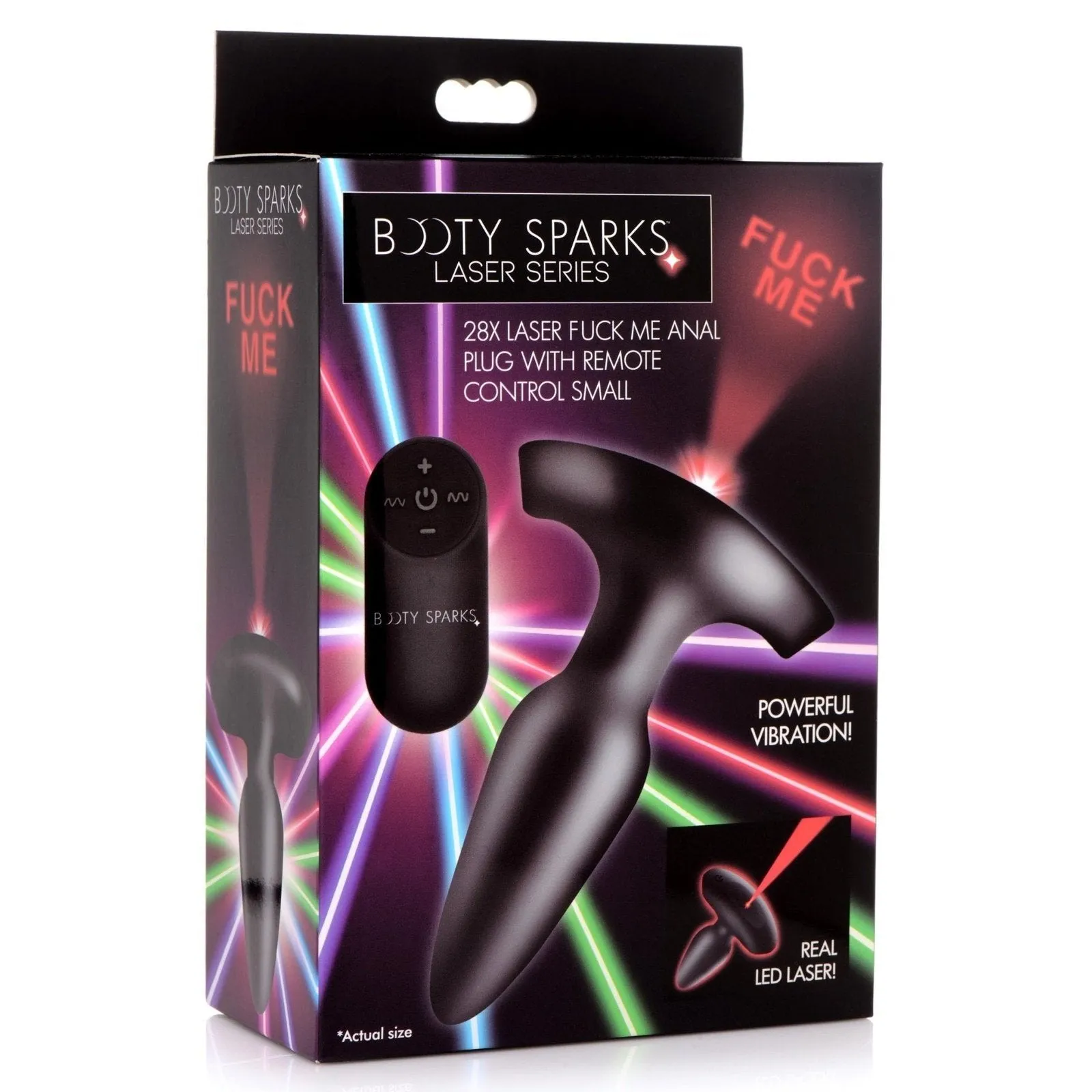 28x Laser Fuck Me Silicone Anal Plug With Remote Control