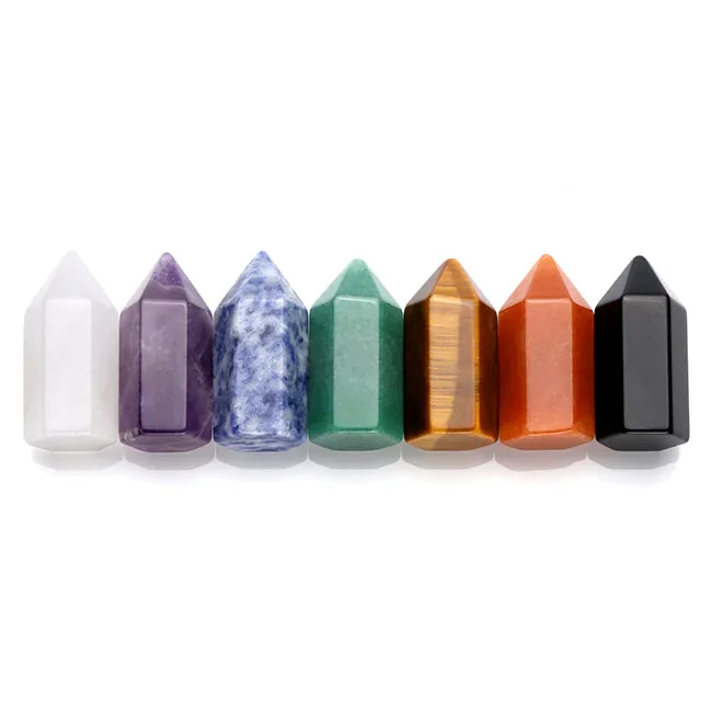 7PCS Chakra Healing Crystal Wands Set | Jovivi