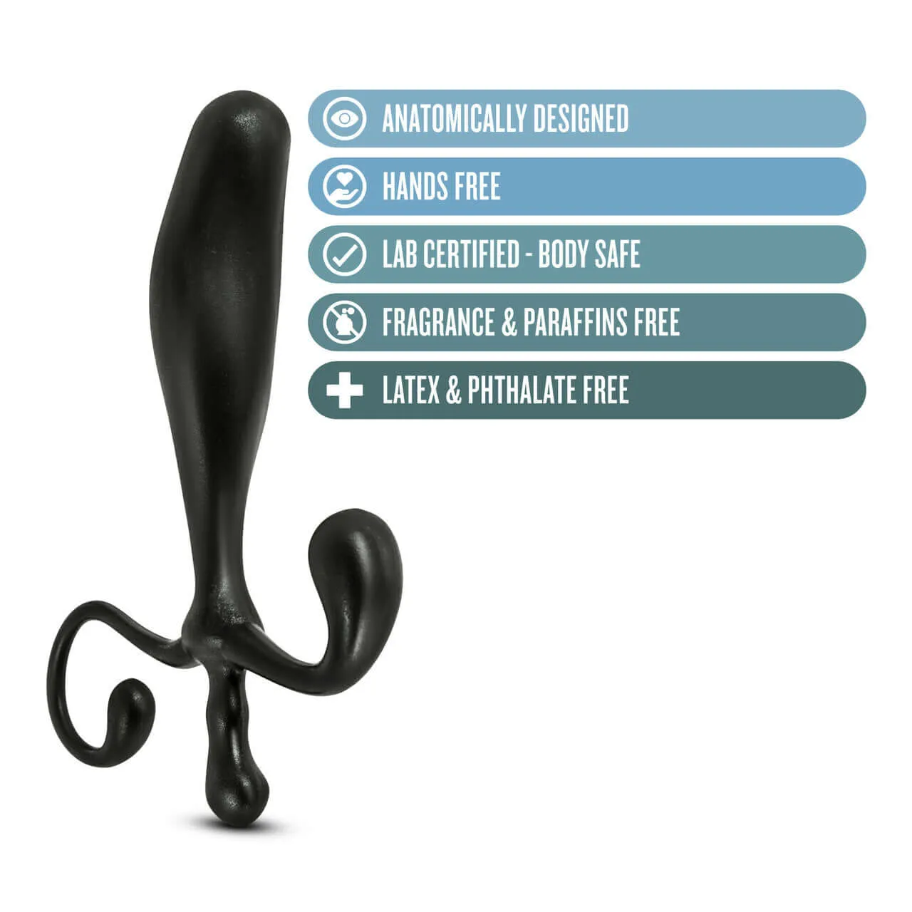 Anal Adventures Prostate Stimulator - Black, Elevate Your P-Spot Pleasure