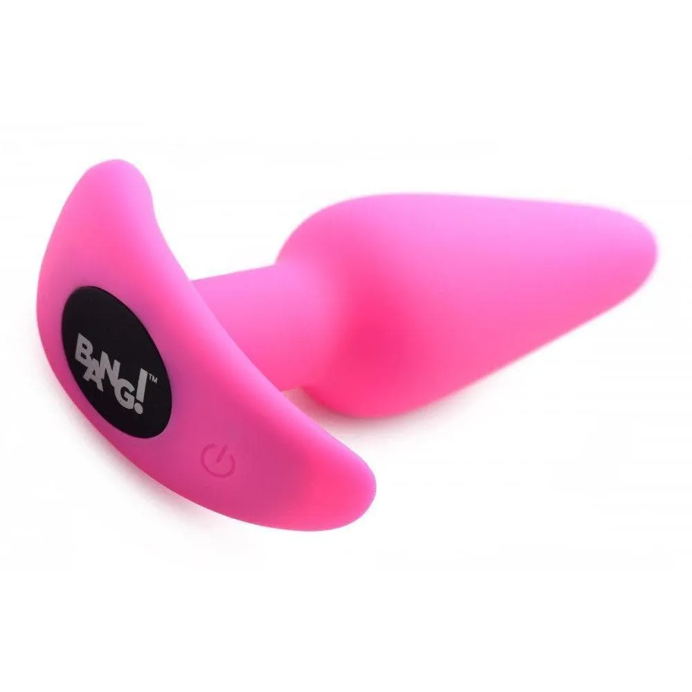 Bang! 21 Function Vibrating Silicone Rechargeable Butt Plug With Remote Control