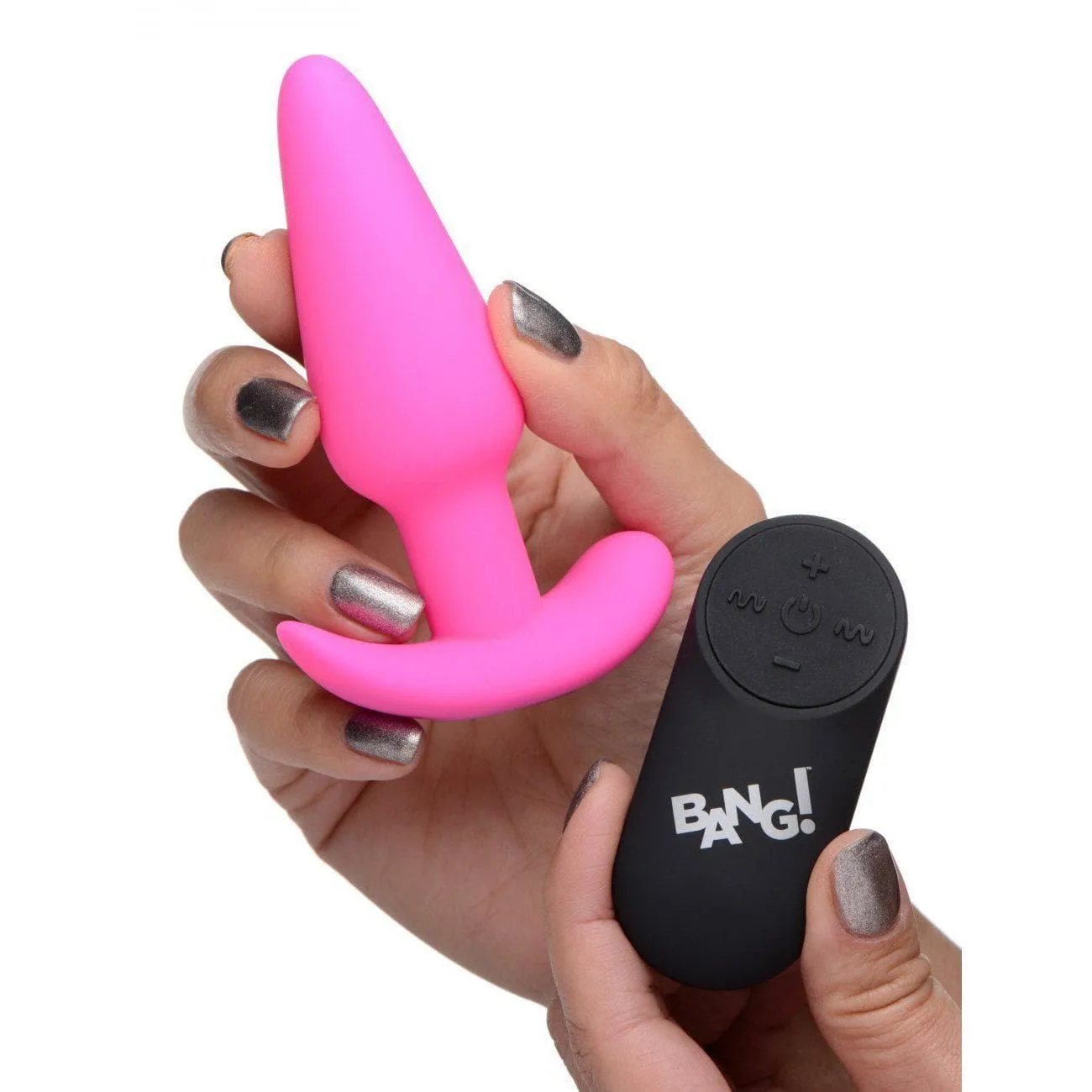 Bang! 21 Function Vibrating Silicone Rechargeable Butt Plug With Remote Control