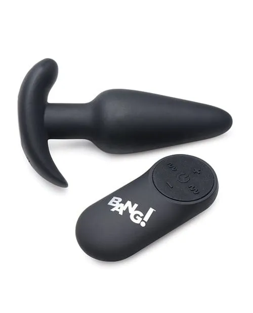 Bang! 21x Vibrating Silicone Butt Plug With remote