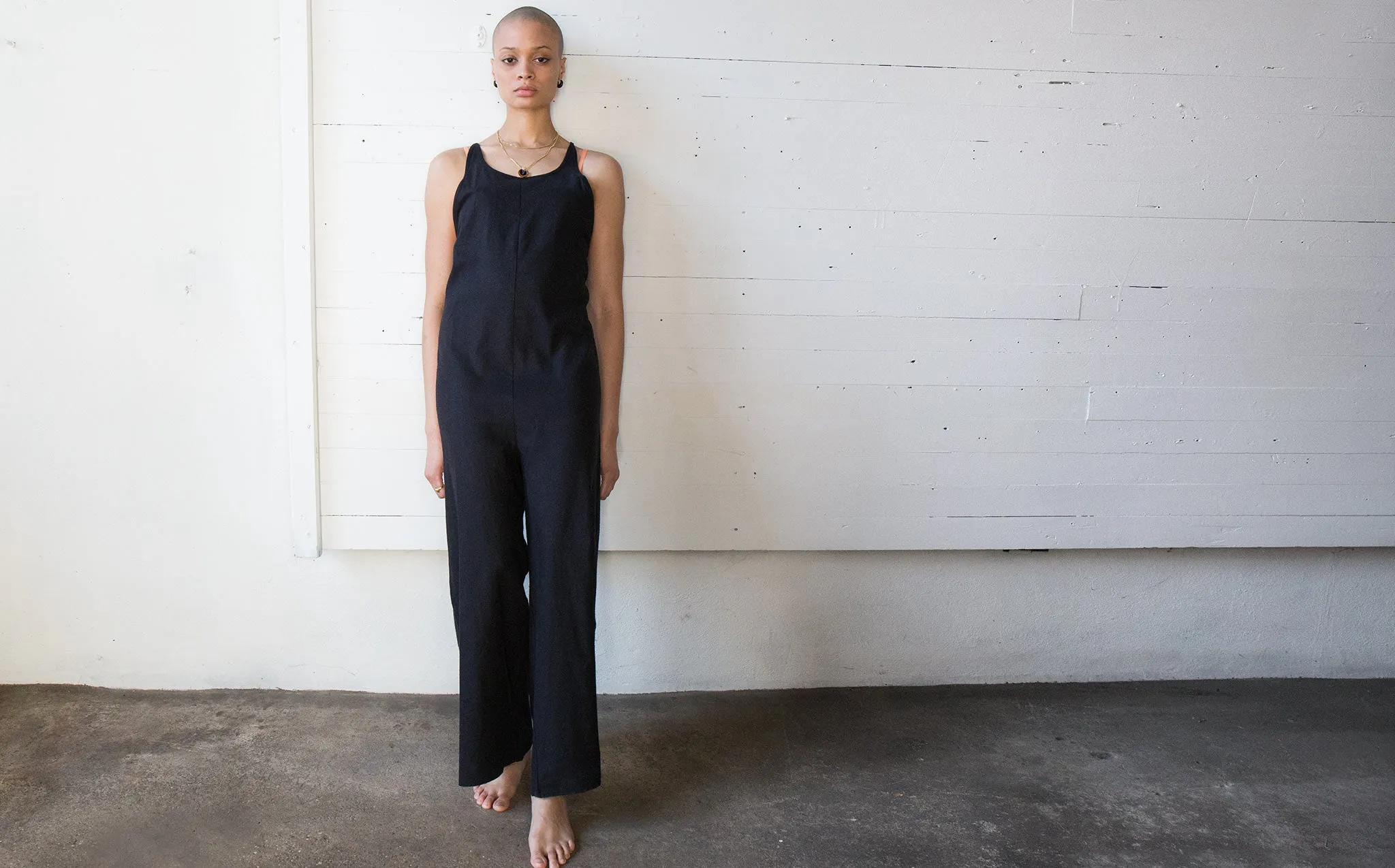 Baserange Black Otay Jumpsuit