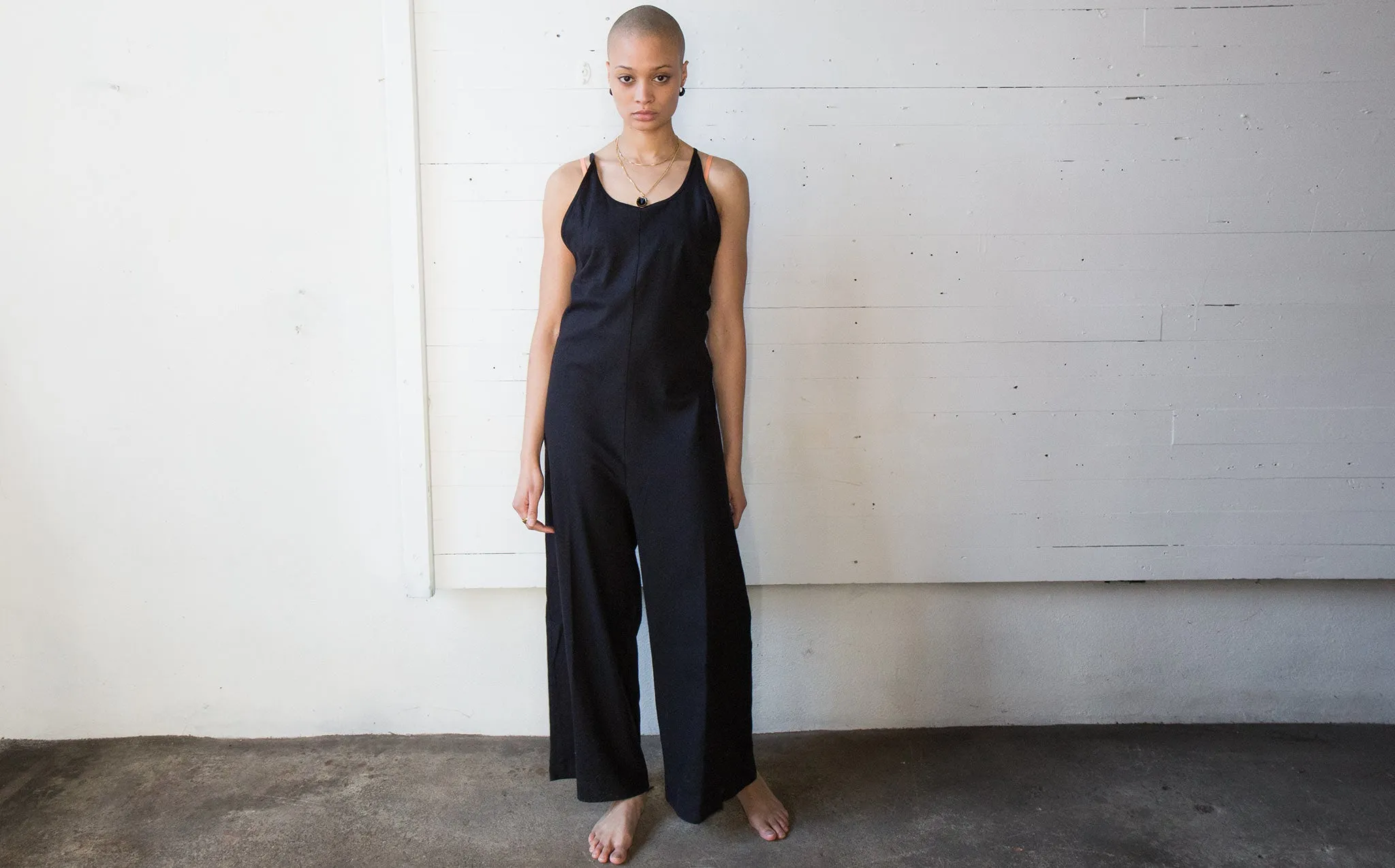 Baserange Black Otay Jumpsuit