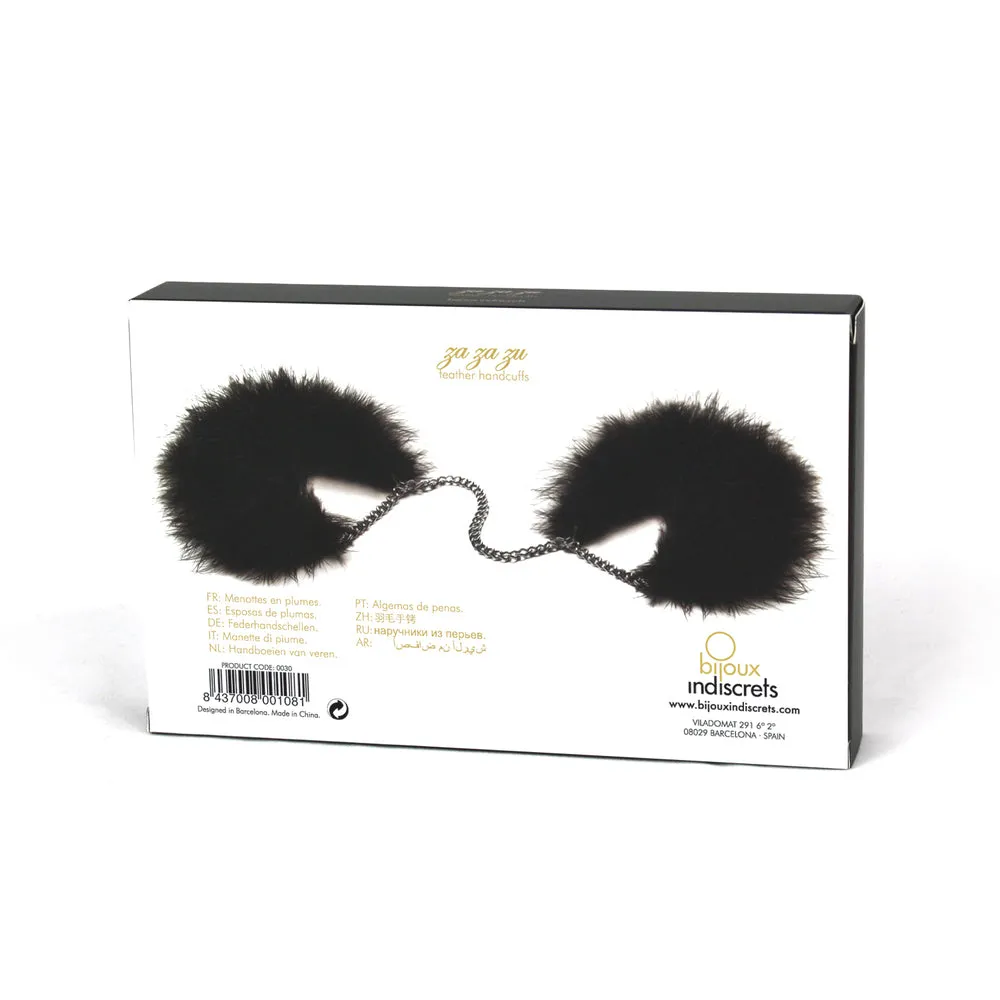 Bijoux Indiscrets Za Za Zu Marabou Feather Handcuffs