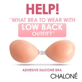 Chalone Adhesive Silicone Strapless Backless Bra