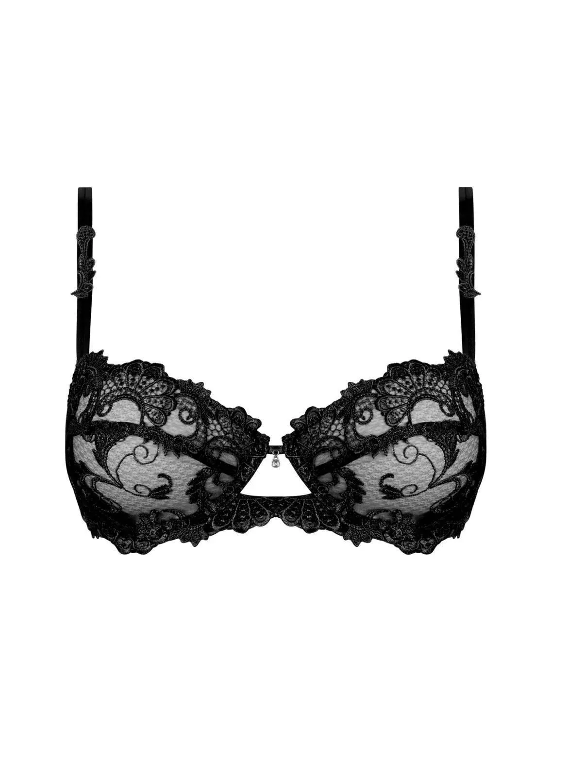 Dressing floral demi cup bra