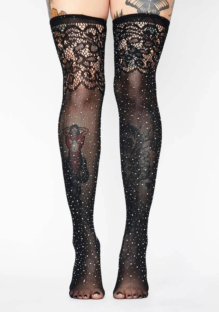 Elegance N' Bliss Rhinestone Stockings