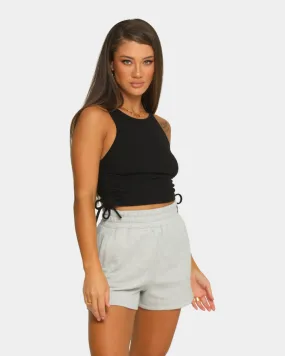 EN ES Women's Shuffle Cropped Tank Black