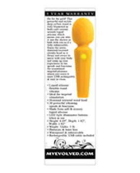 Evolved Sunshine Flexible Wand Vibrator - Yellow