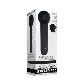 Evolved Tap Dance Rechargeable Silicone Pulsing Vibrator Black