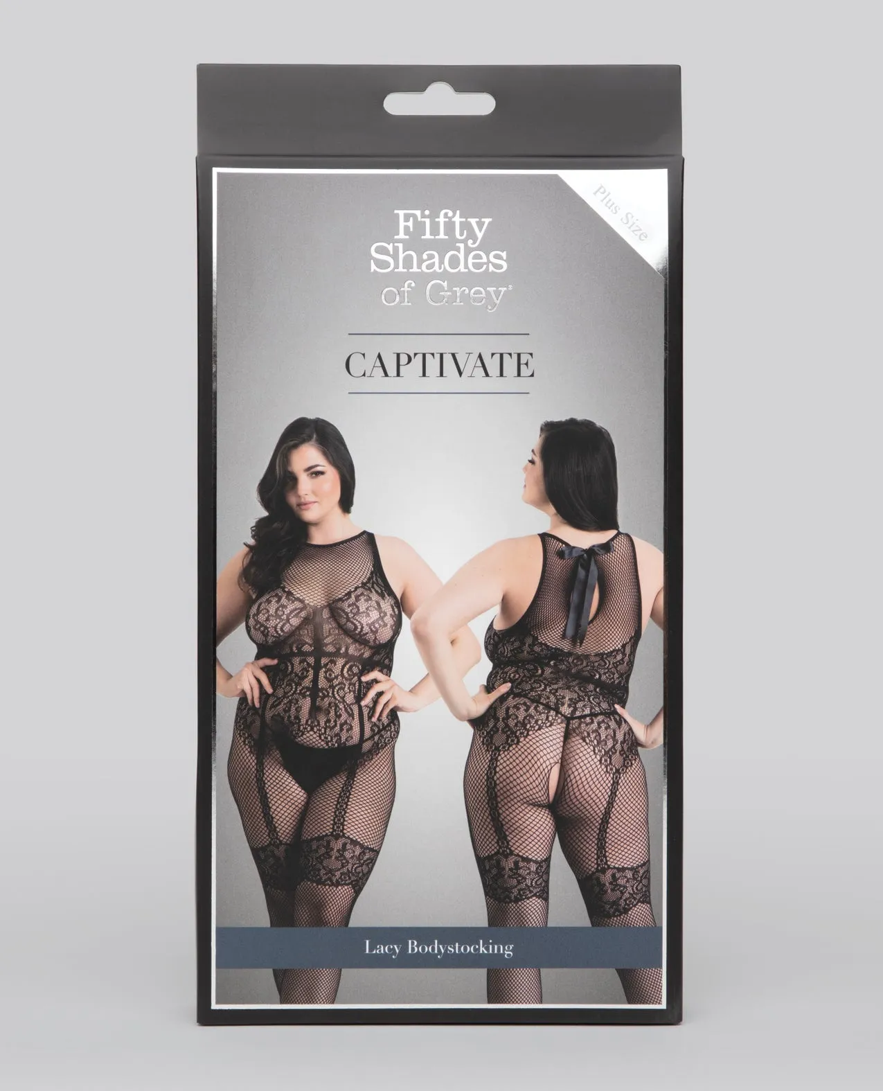 Fifty Shades of Grey Captivate Lacy Body Stocking Black QN