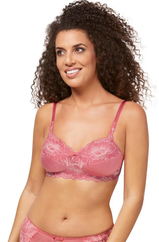 Floral Chic Wire Free Bra (Strawberry Rose) Available in size 10A only