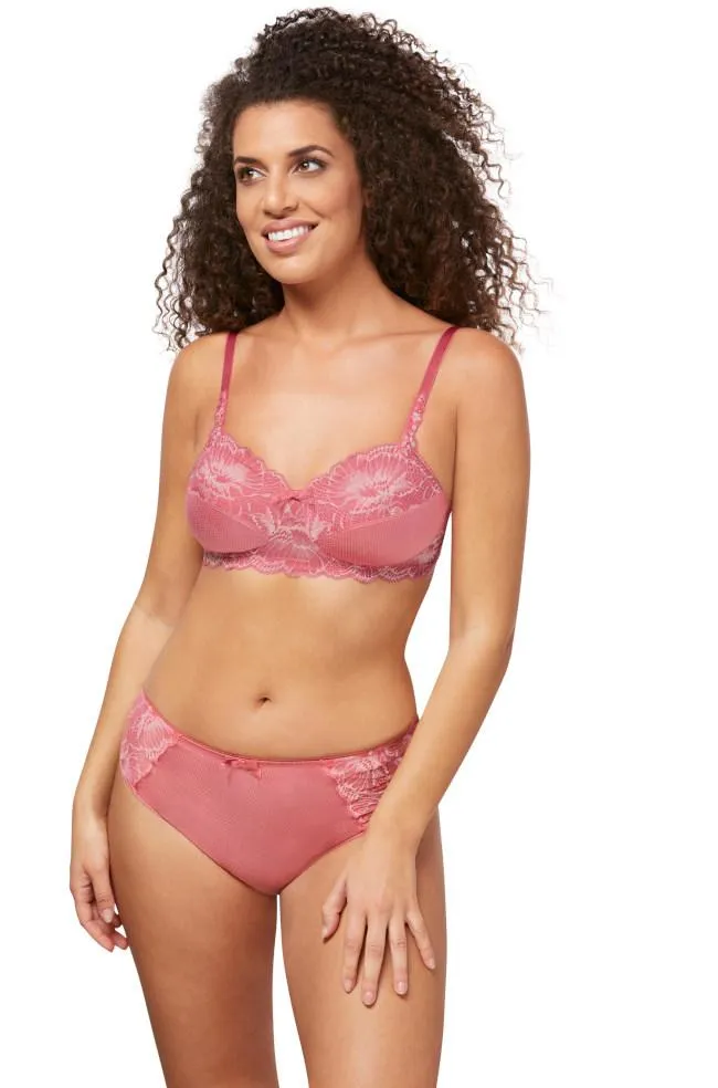 Floral Chic Wire Free Bra (Strawberry Rose) Available in size 10A only