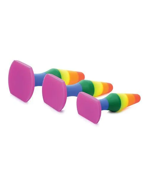 Frisky Rainbow Silicone Anal Trainer Set