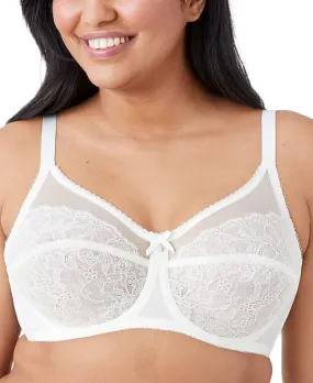 Full figure underwire bra Retro Chic 855186, cup up to J Wacoal ivory/cream