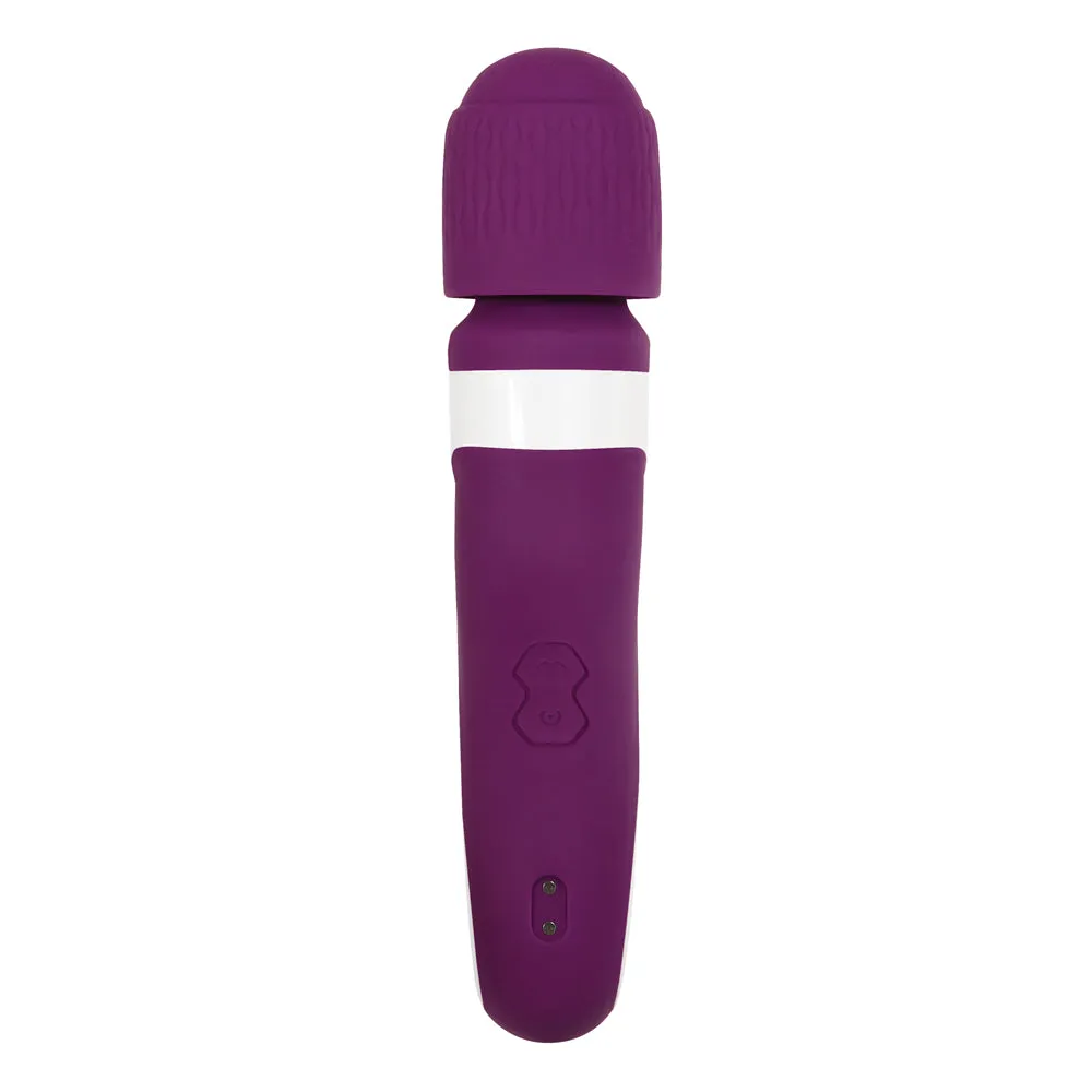 Gender X Handle It Rechargeable Silicone Wand Vibrator With Handle Purple