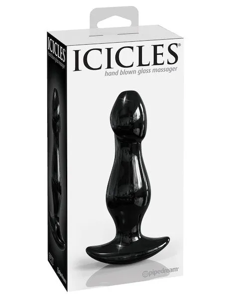 Icicles No. 71 Glass Anchor Probe - Black