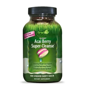 Irwin 10-Day Acai Berry Super-Cleanse 60 Soft Gels