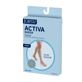 JOBST ACTIVA Sheer 20-30 mmHg Compression Socks Waist High