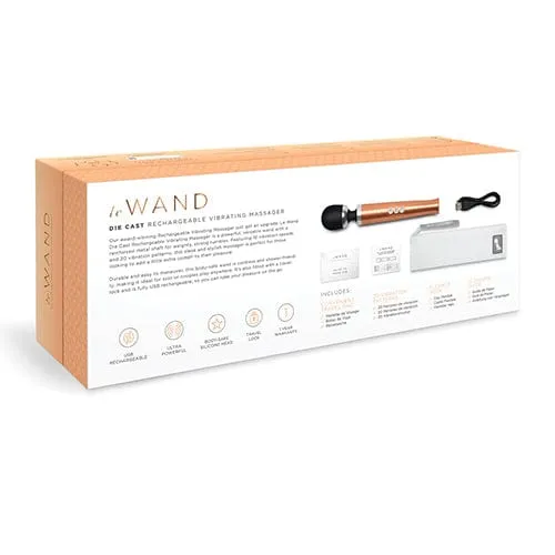 Le Wand - Die Cast Rechargeable Wand Massager (Rose Gold)