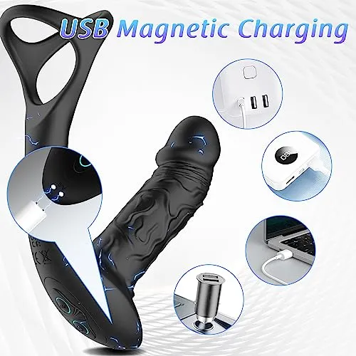 LeoKane - Prostate Massager with 9 Vibration Settings & Wiggle Motions