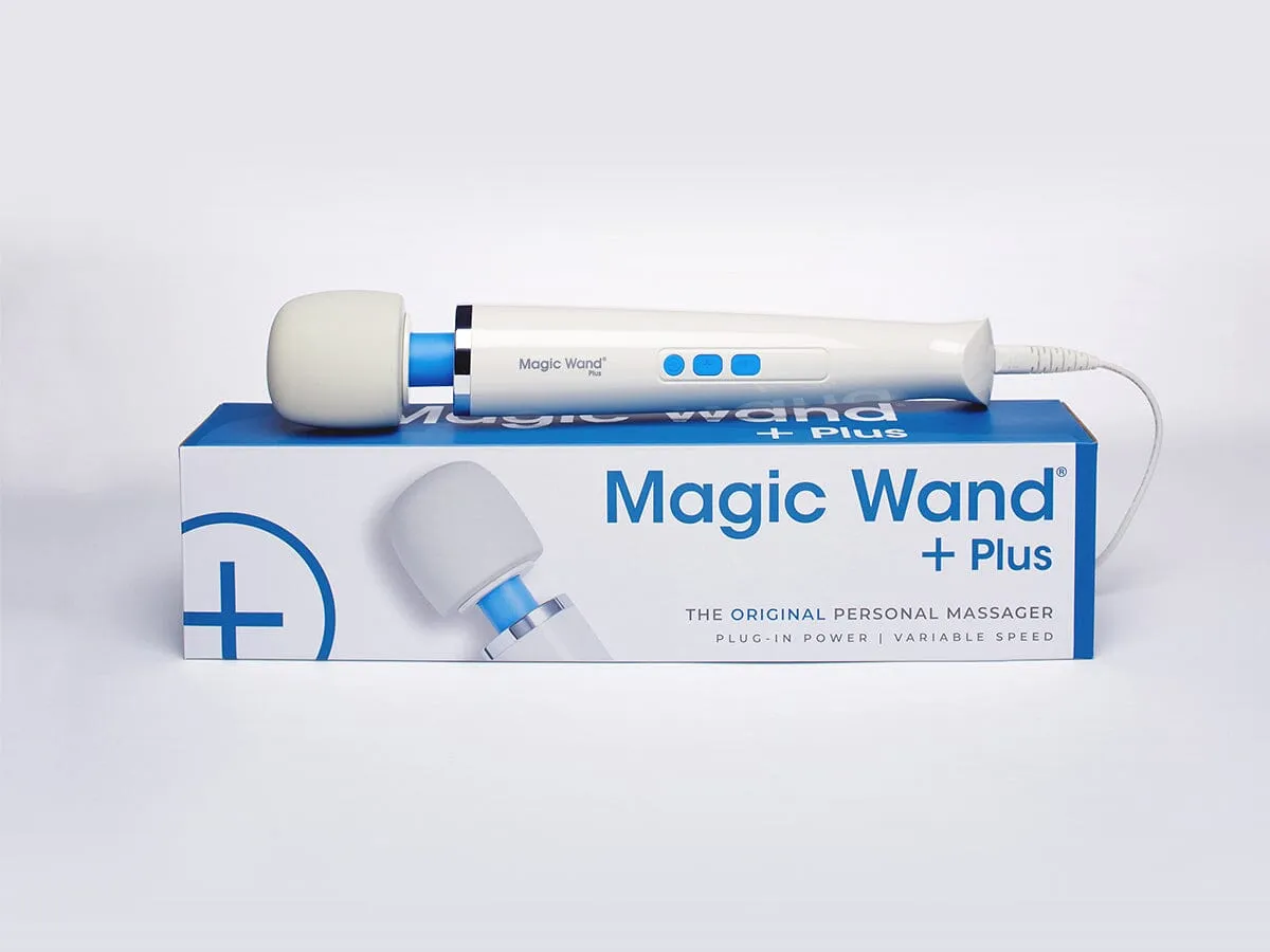 Magic Wand Plus 4-Speed Corded Wand Massager with Silicone Head