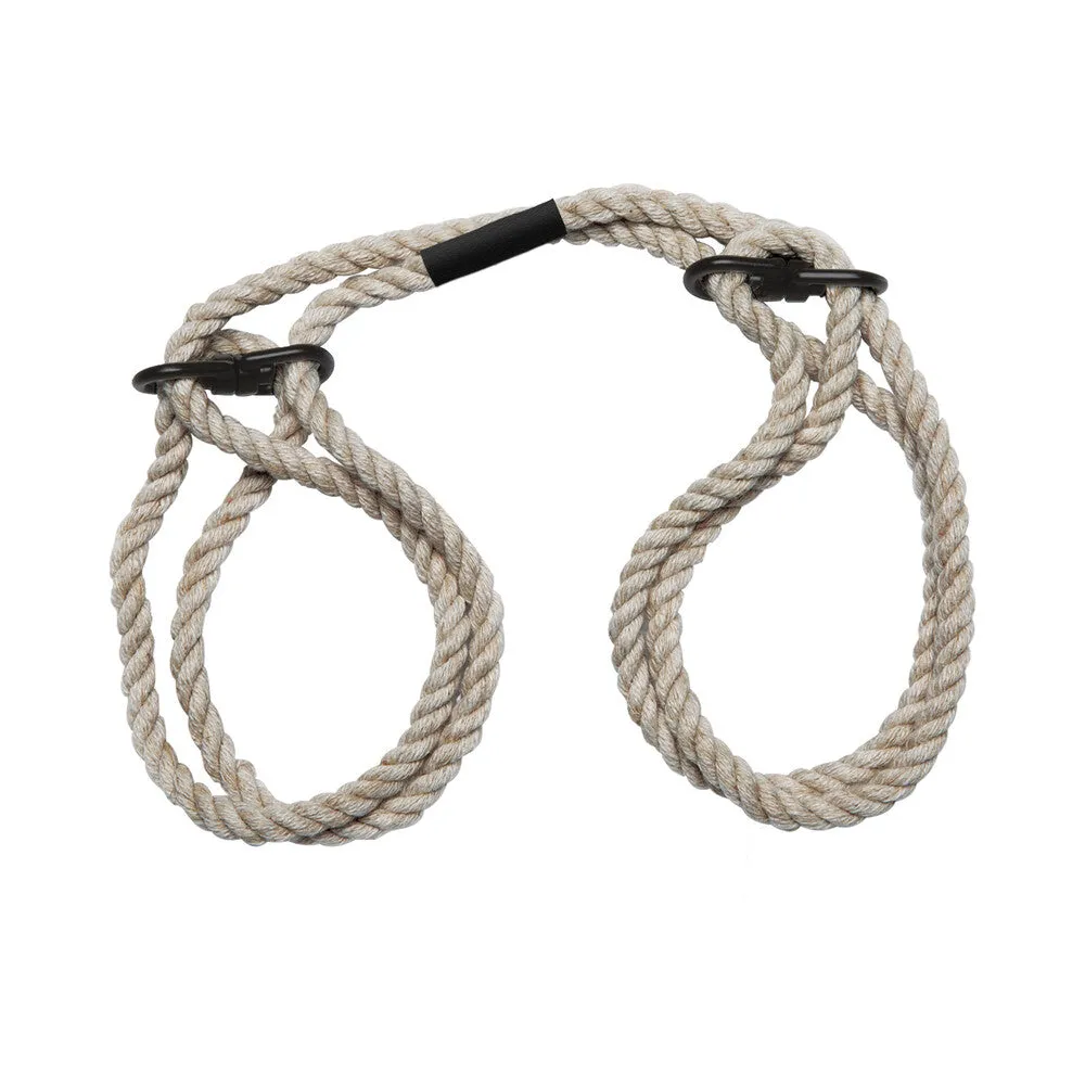 Merci Restrain 6mm Hemp Wrist or Ankle Cuffs Natural