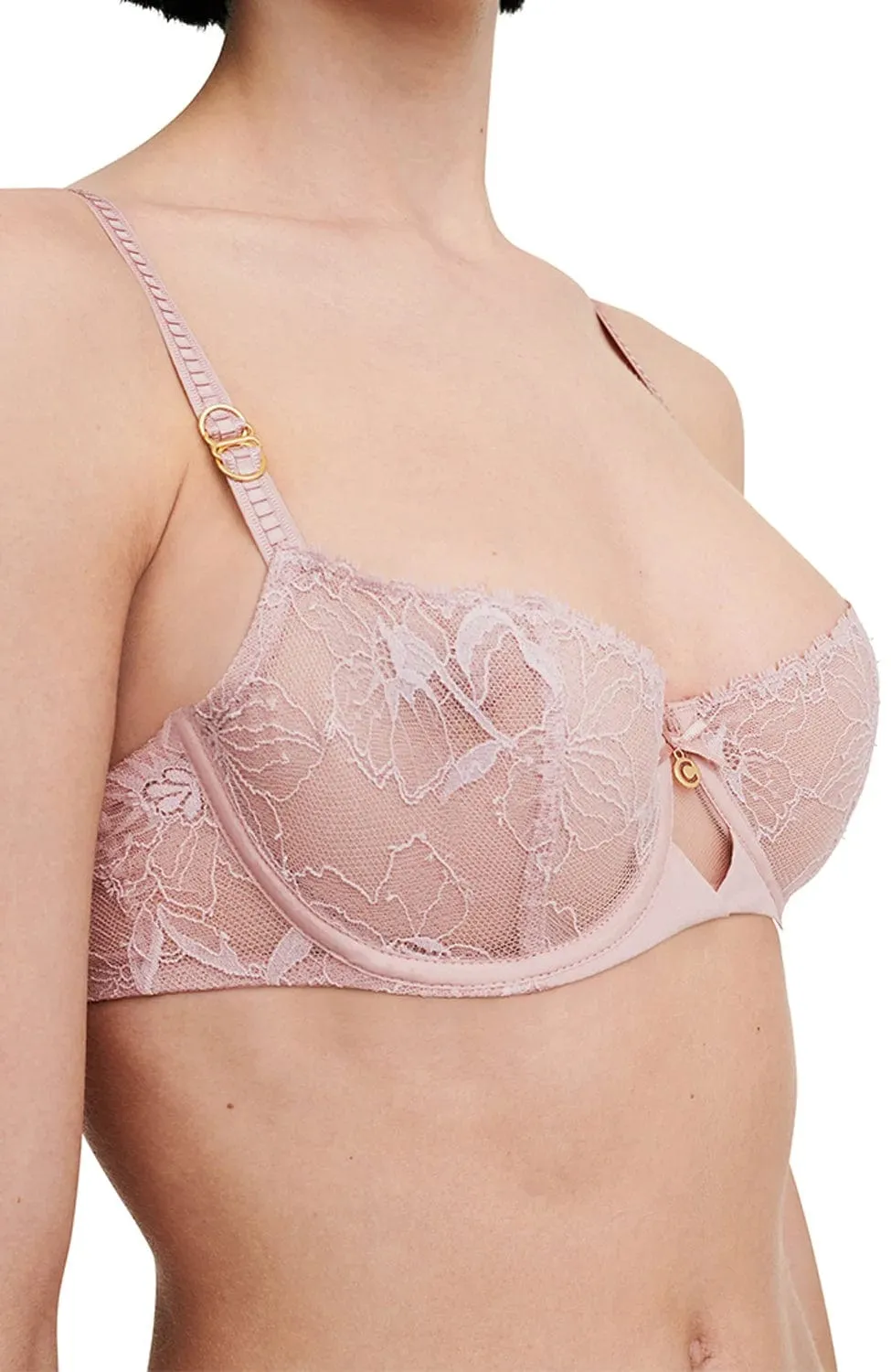 Orchids Half-Cup Balcony Bra