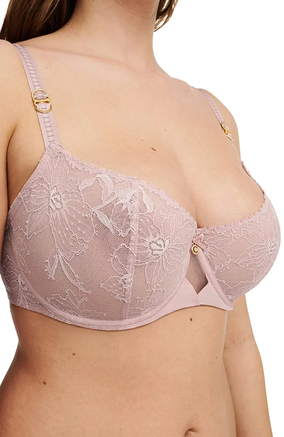 Orchids Half-Cup Balcony Bra