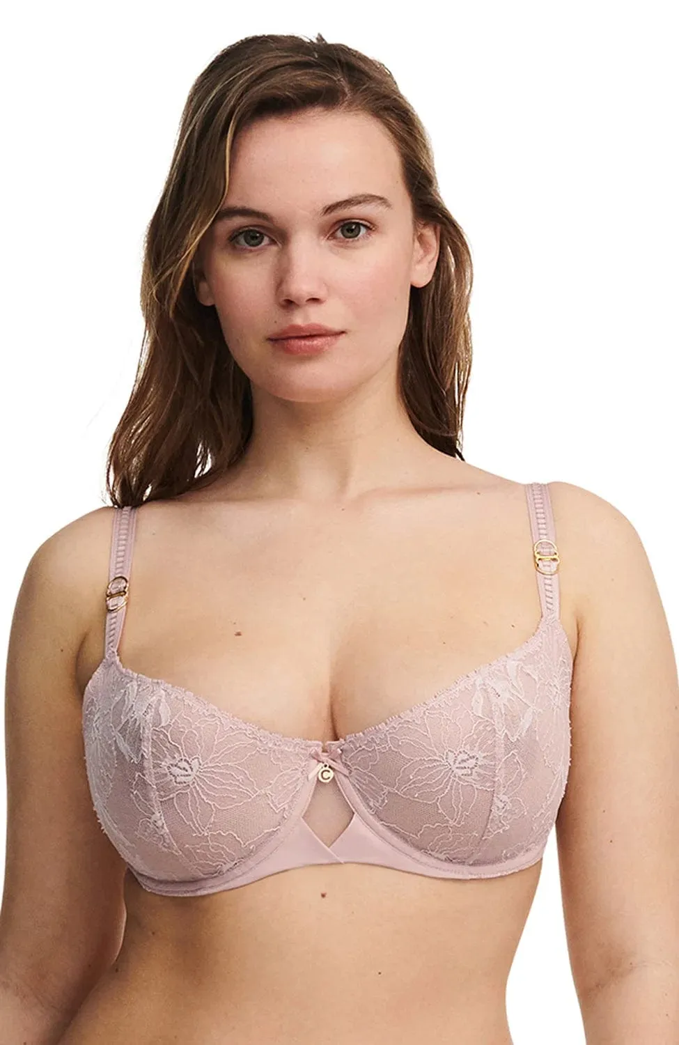 Orchids Half-Cup Balcony Bra