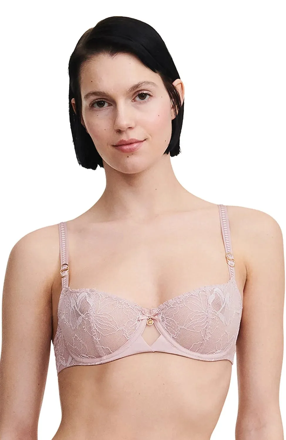 Orchids Half-Cup Balcony Bra