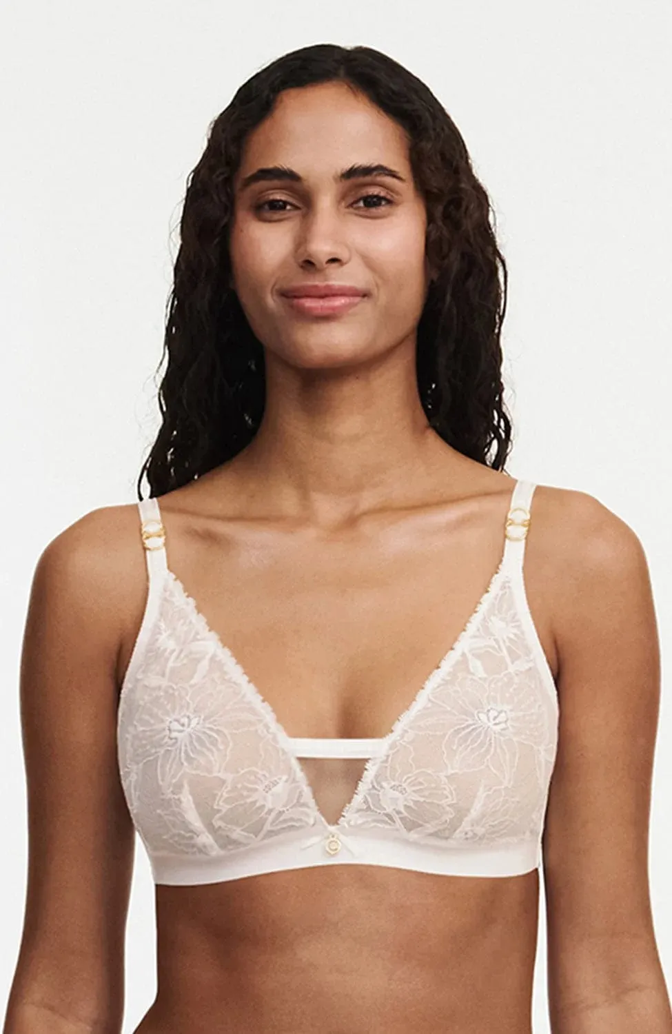 Orchids Wirefree Triangle Bra