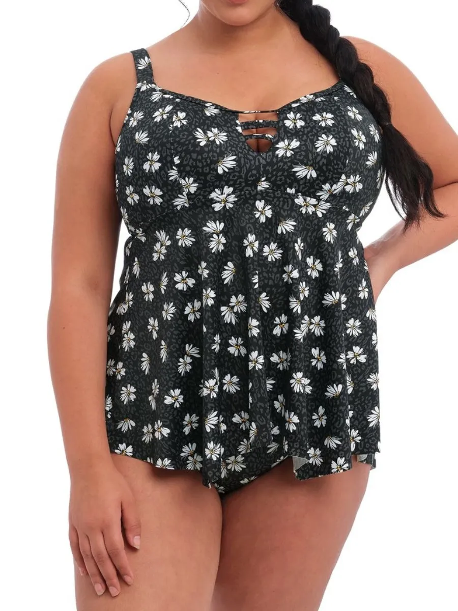 Plain Sailing Tankini - Black Daisy