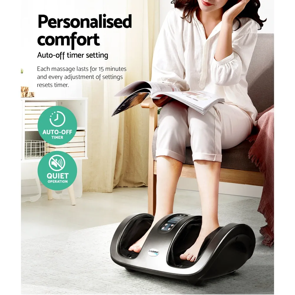 Powerful Electric Shiatsu Foot Massager w/ Roller Kneading - Livemor