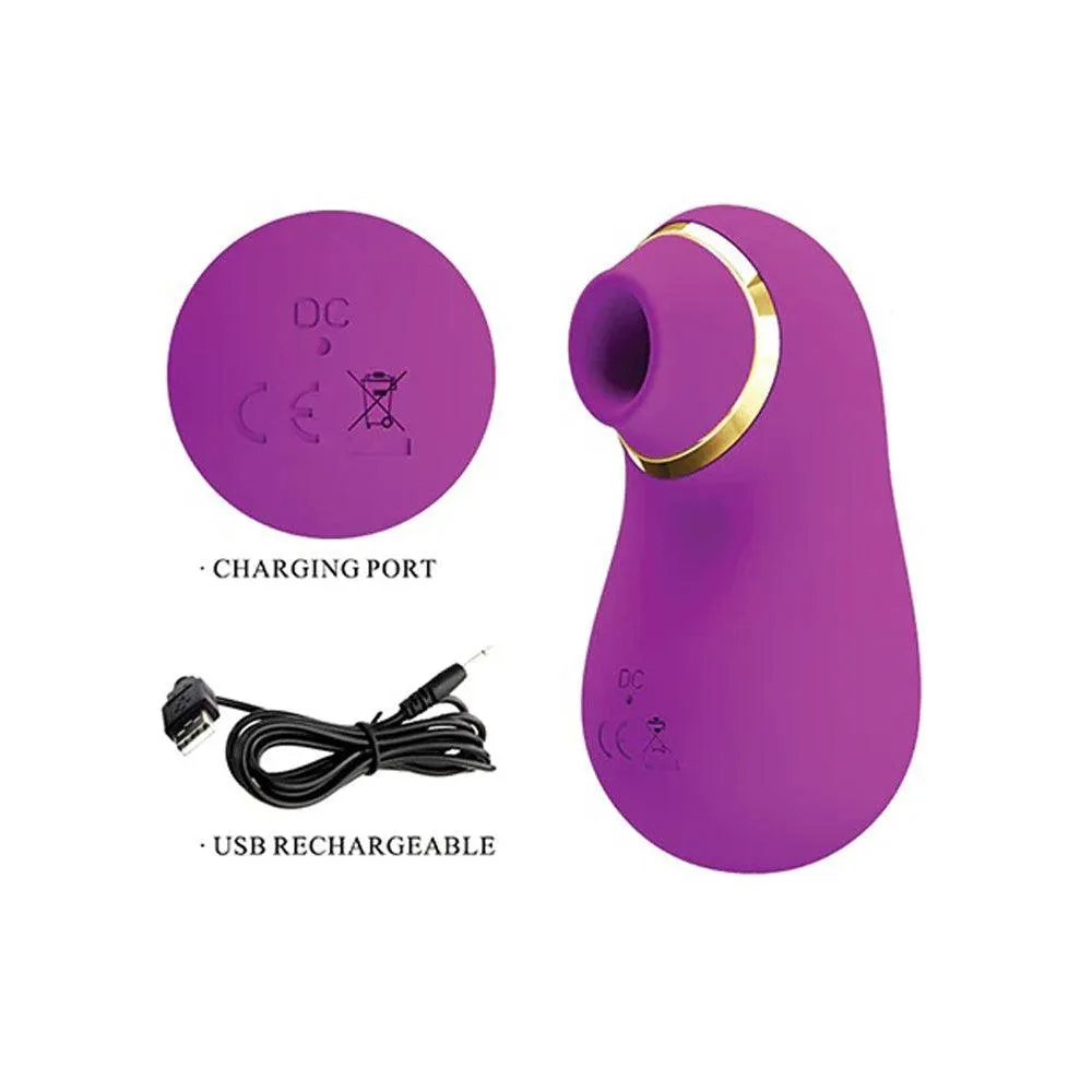 Pretty Love Romance Emily Sucking Clitoral Massager - Fuchsia