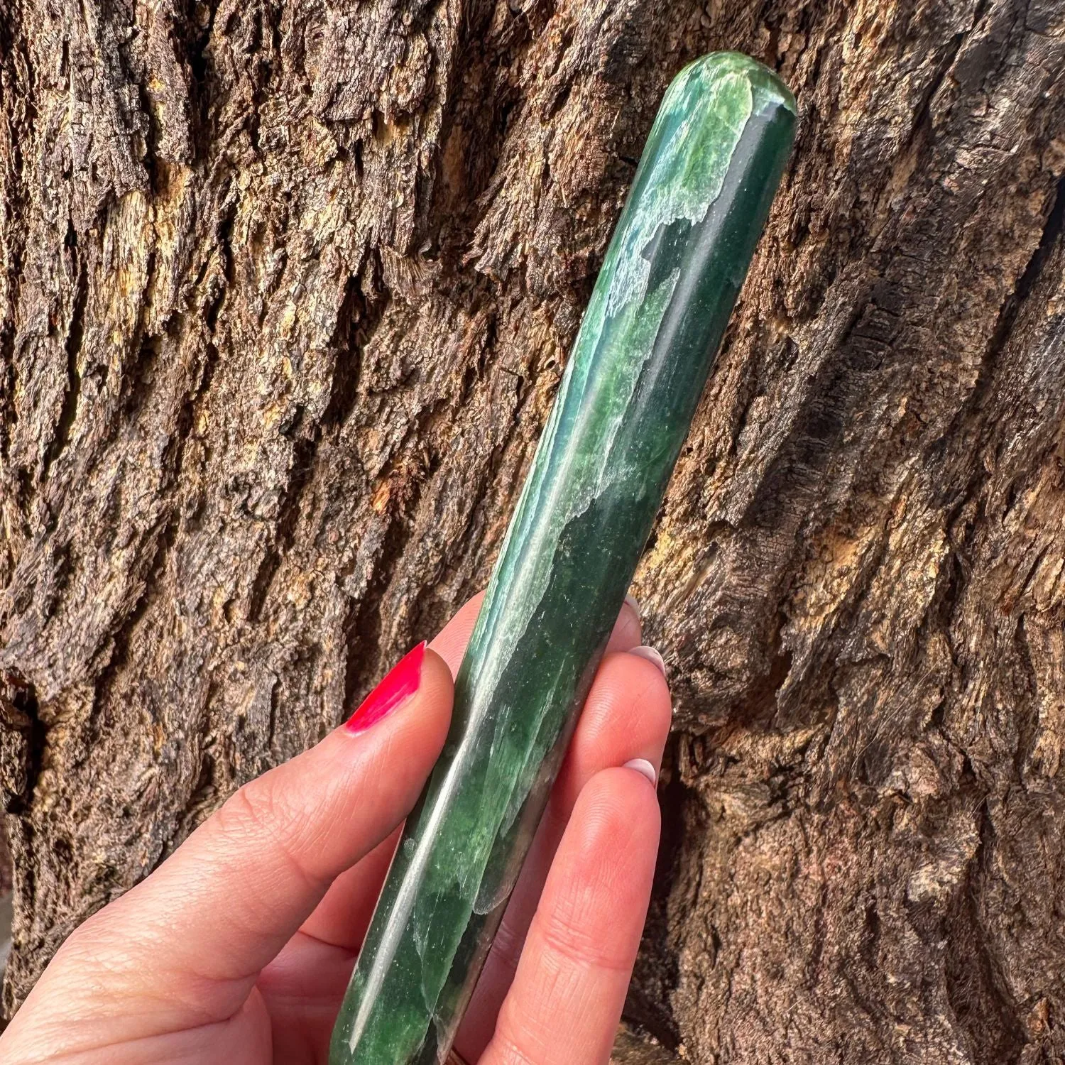 Rare A-Grade Green Kyanite Wand