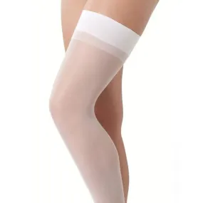 Rimba Stretchy Sheer White Sexy Stockings for Her