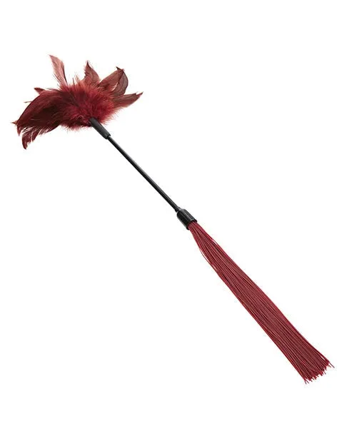 Sex & Mischief Enchanted Feather Tickler - Burgundy