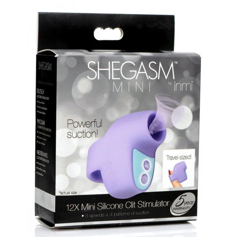 Shegasm Mini 12x Mini Silicone Clit Stimulator - Purple