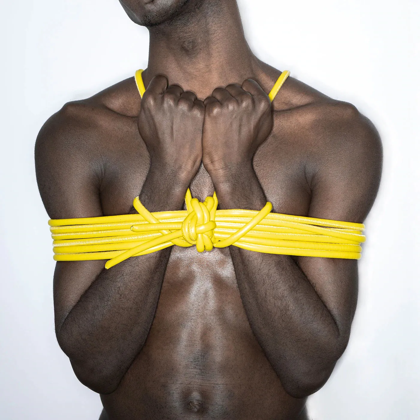 SHIBARI LEATHER ROPE YELLOW BY SIRAINER