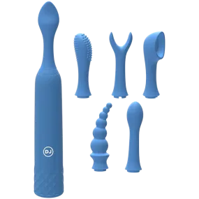 Silicone Rechargeable Clit Stimulator - 7 Piece Kit!