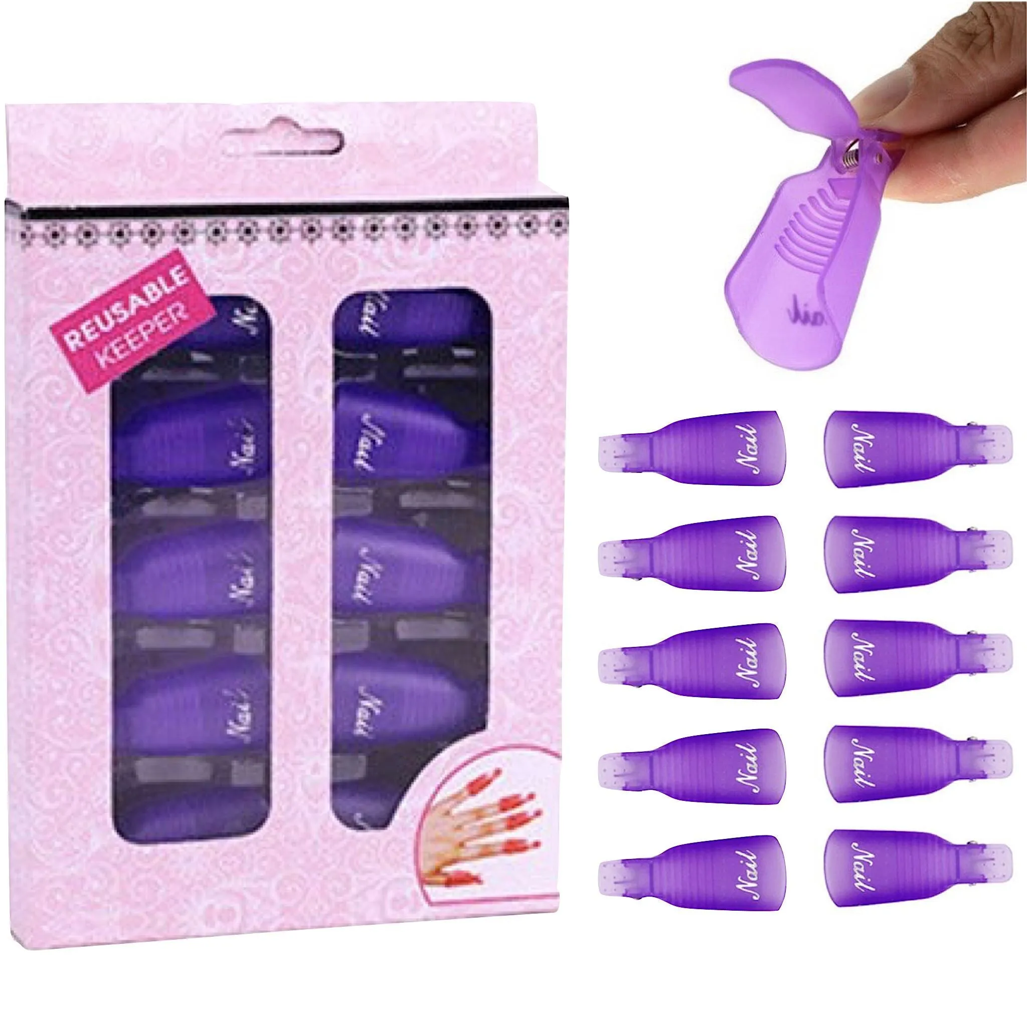 Soak Off Cap Clips 10pcs Pack