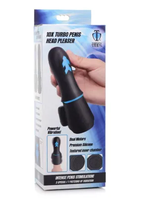 Trinity Men 10x Turbo Silicone Rechargeable Penis Head Pleaser