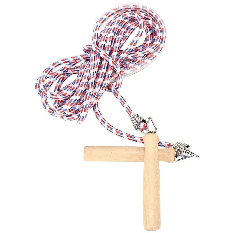 Wooden Handle Team Jump Rope