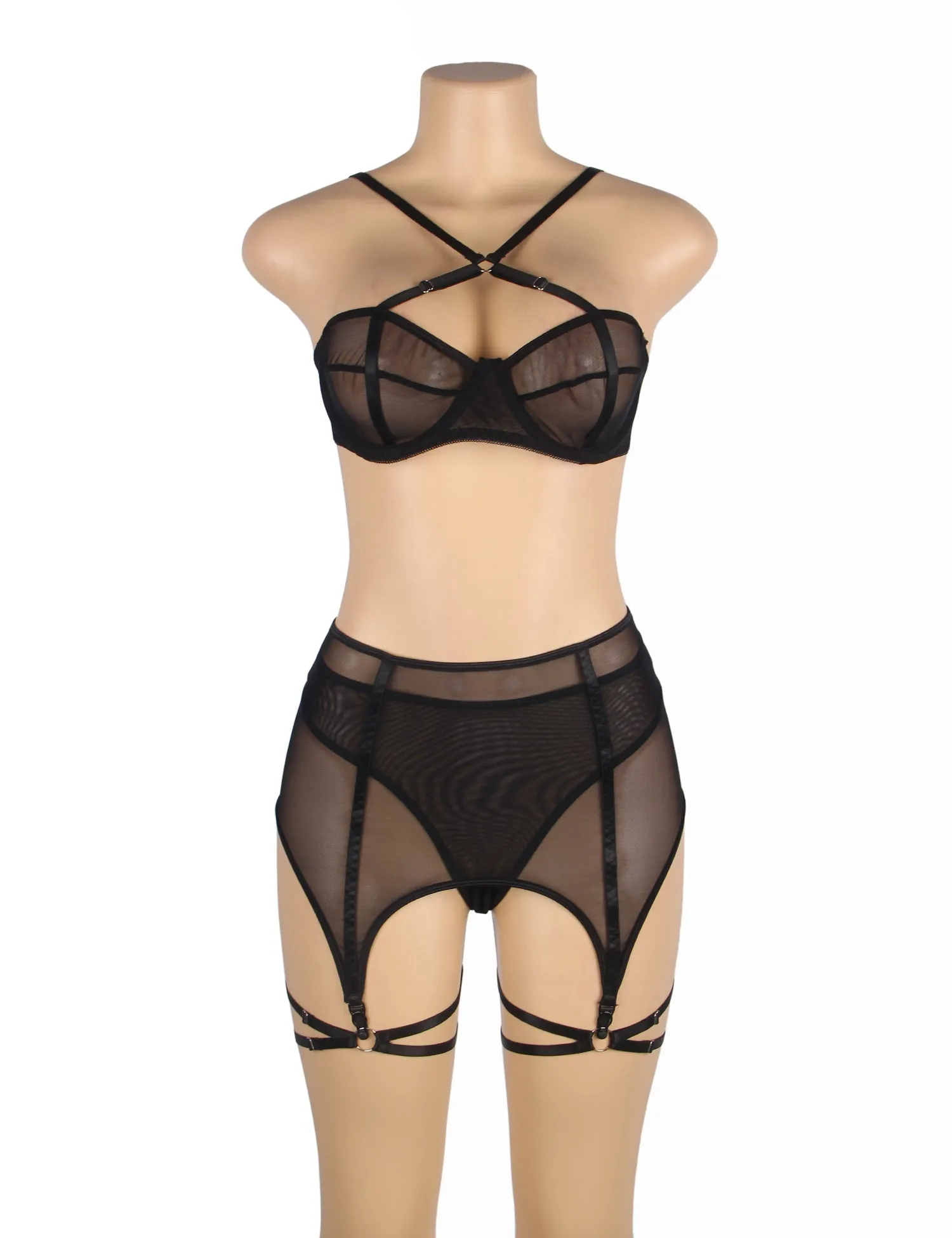 YesX YX868 Three Piece Bra Set